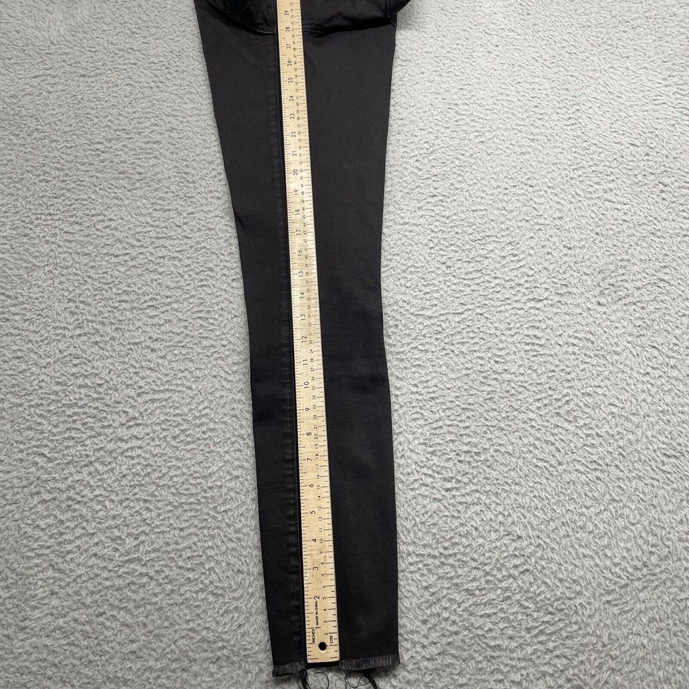 Articles of Society Jeans Womens 27 Black Side Stripes Raw Hem Skinny Fit - Picture 12 of 15